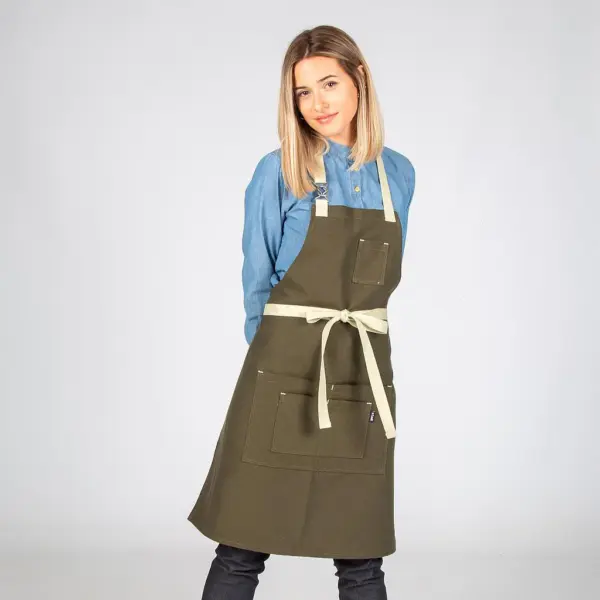 Delantal con peto hebilla enlazada 80X68CM 100014 Garys