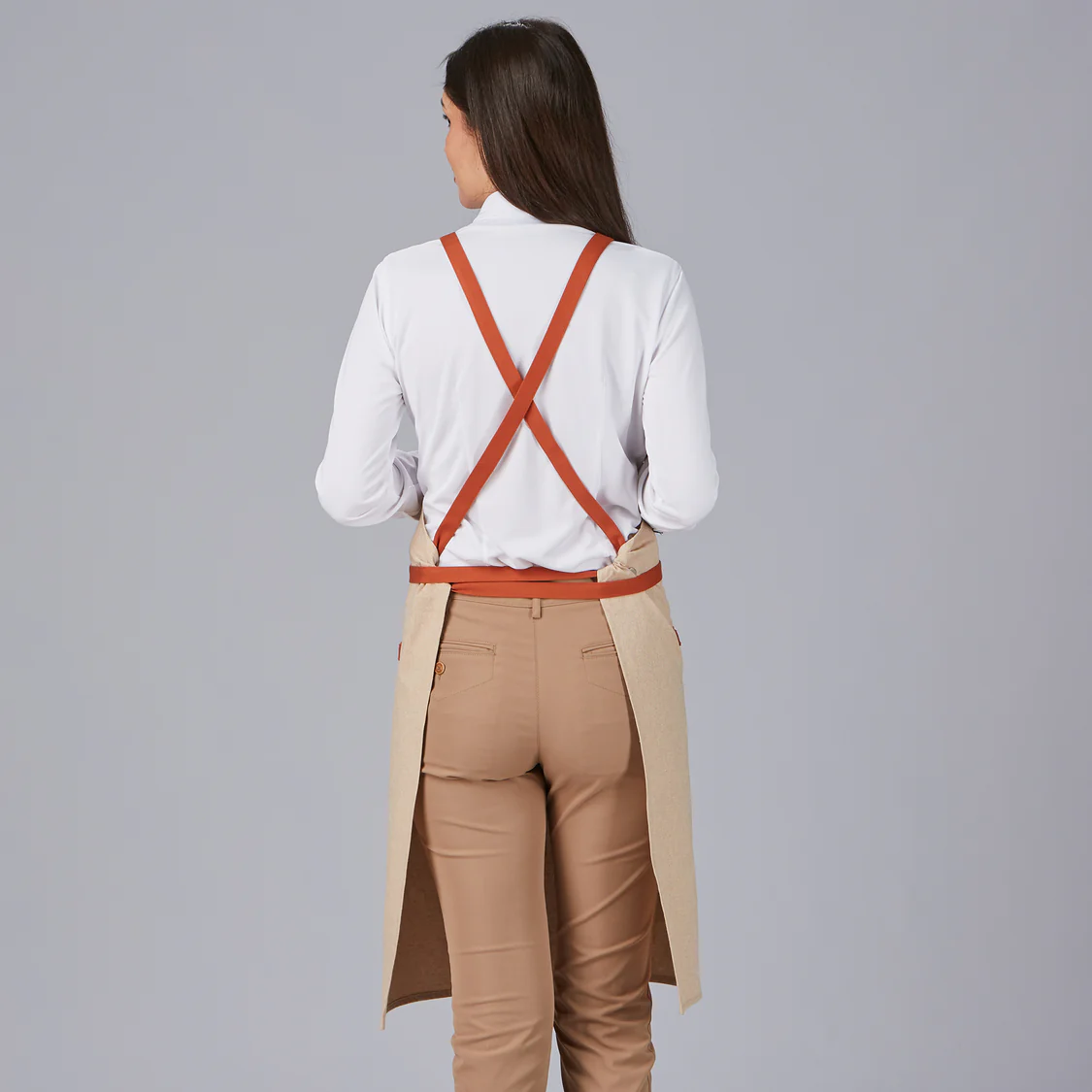 Delantal peto bolsillo y cintas combinadas 88X74 CM 100037 Garys - Imagen 4