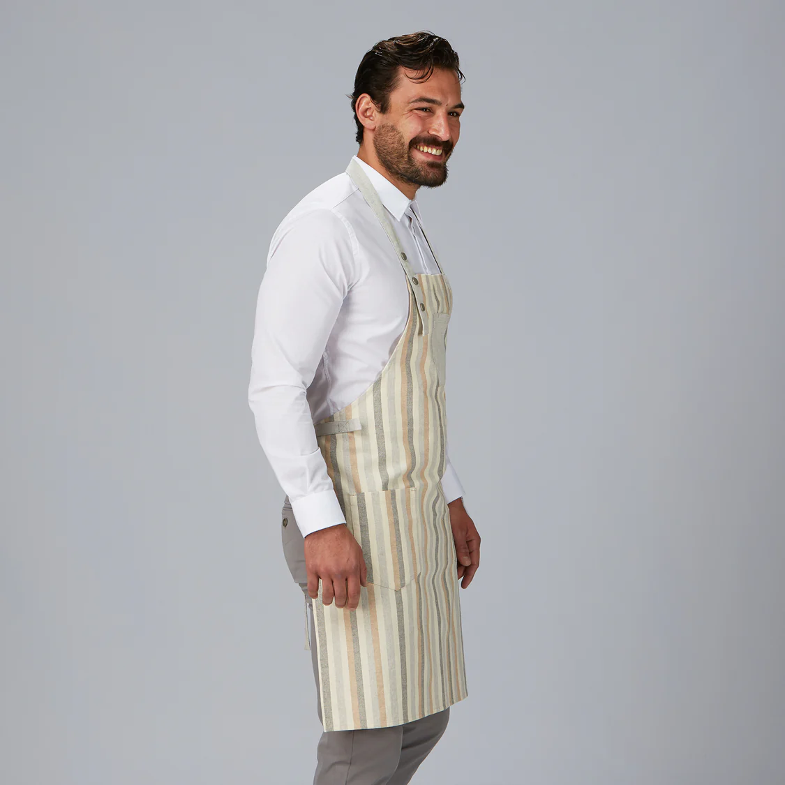 Delantal peto rayas combinado 88X74 CM 100039 Garys - Imagen 2