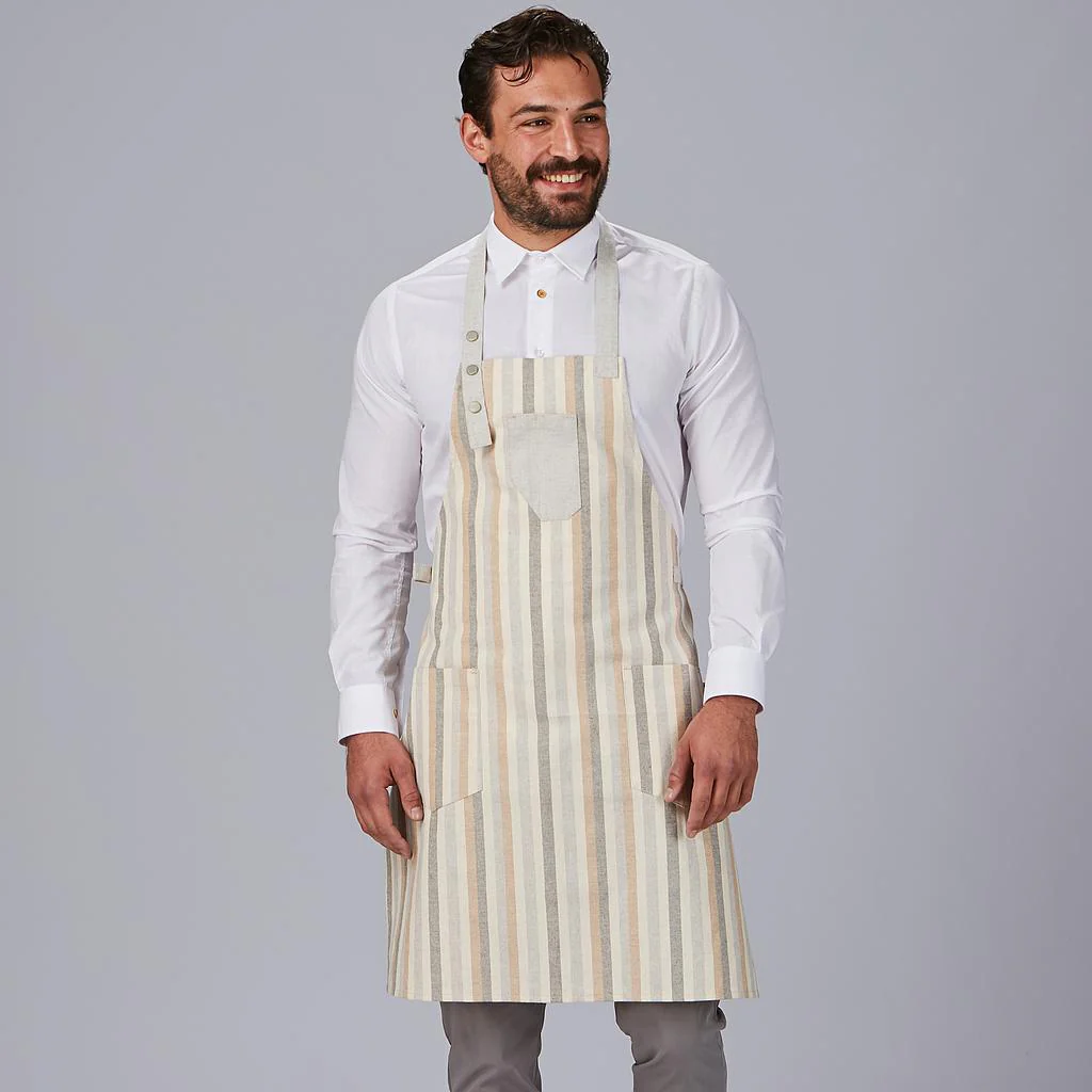 Delantal peto rayas combinado 88X74 CM 100039 Garys