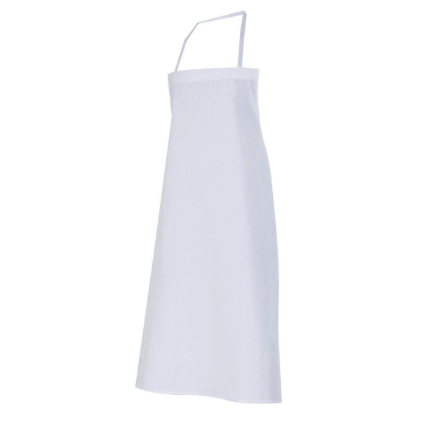 Delantal blanco básico estilo peto 11 Velilla