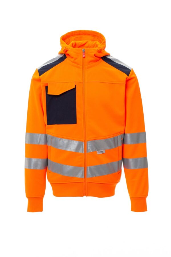 Sudadera en Alta Visibilidad con capucha LEADER Payper - Imagen 3