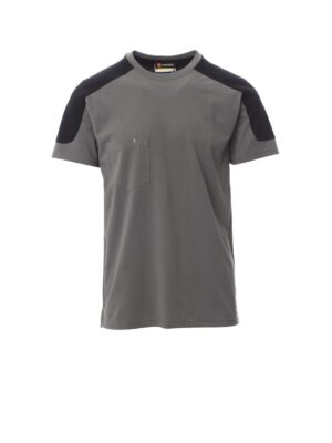 Camiseta de trabajo con bolsillo CORPORATE  Payper - GRIS HUMO/NEGRO