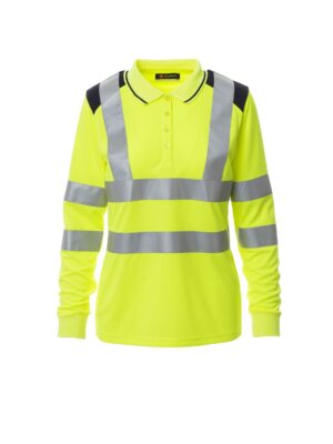 Polo de mujer de manga larga en Alta Visibilidad combinado GUARD+WINTER LADY Payper