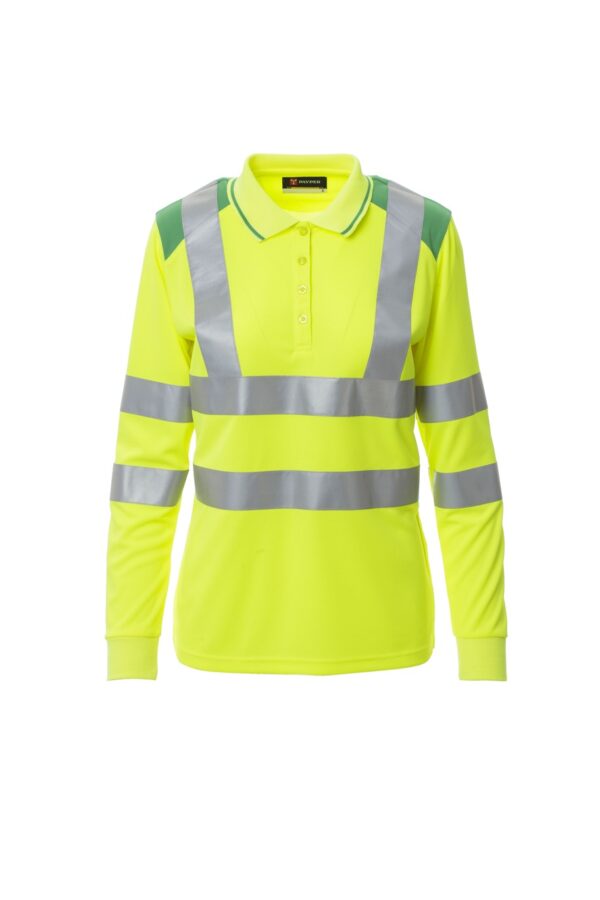 Polo de mujer de manga larga en Alta Visibilidad combinado GUARD+WINTER LADY Payper - Imagen 5