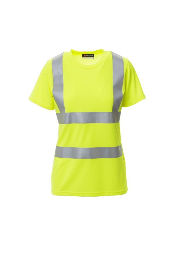 Camiseta de mujer en Alta Visibilidad de manga corta AVENUE LADY Payper