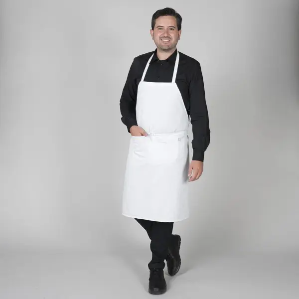 Delantal peto y bolsillo cintas 90X75 CM 116400 Garys