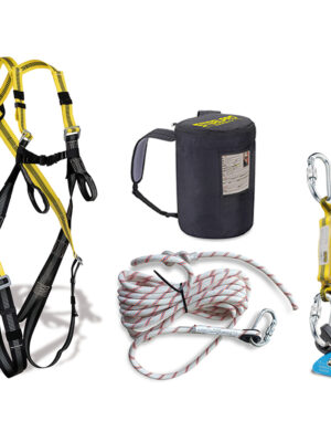 Kit anticaรญda Arnรฉs + dispositivo wind anticaรญda + cuerda lรญnea de vida + mochila tejido oxford 1888KIT7SIN Marca