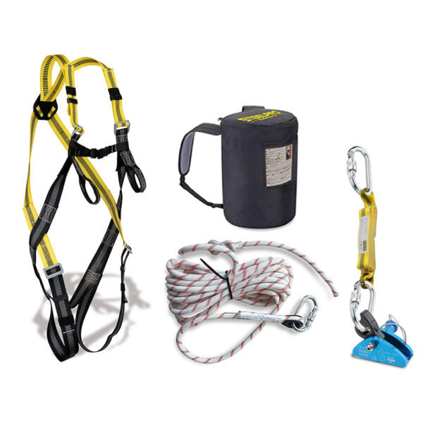 Kit anticaída Arnés + dispositivo wind anticaída + cuerda línea de vida + mochila tejido oxford 1888KIT7SIN Marca