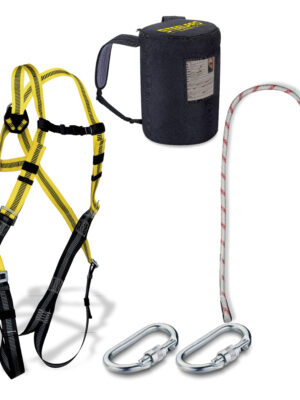 Kit anticaรญda Arnรฉs + cuerda regulable + 2 mosquetones + mochila tejido oxford 1888KIT3SIN Marca