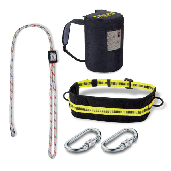 Kit posicionam. cinturón + cuerda regulable + mosquetones + mochila tej. oxford 1888KIT4SIN Marca
