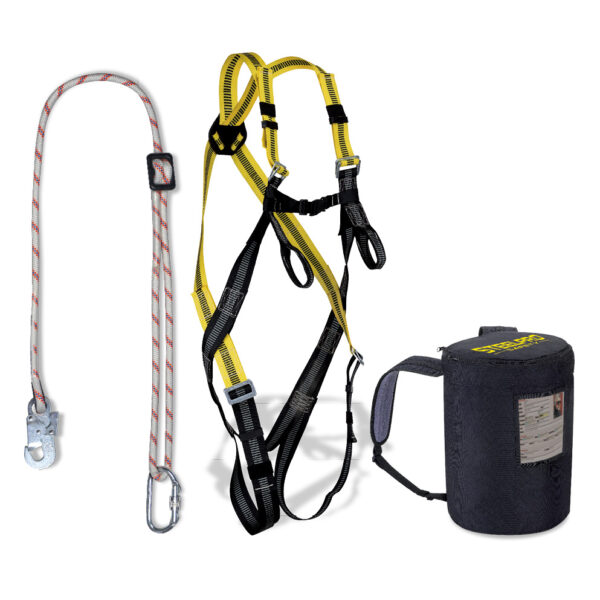 Kit anticaídas Arnés + cuerda regulable + mochila tejido oxford 1888KIT5SIN Marca