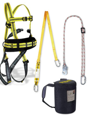 Kit anticaรญdas Arnรฉs + cuerda regulable + cinta con absorbedor + mochila 1888KIT9SIN Marca