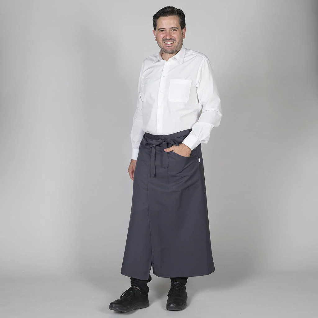 Delantal francés abierto sarga poliester 90x110 CM 191200 Garys - Imagen 4