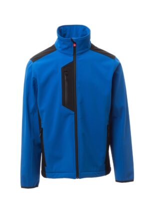 Chaqueta Softshell colores combinados GALWAY Payper - AZUL REAL/NEGRO