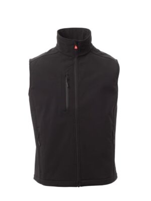 Chaleco Softshell bicolor CORK Payper - NEGRO/NEGRO