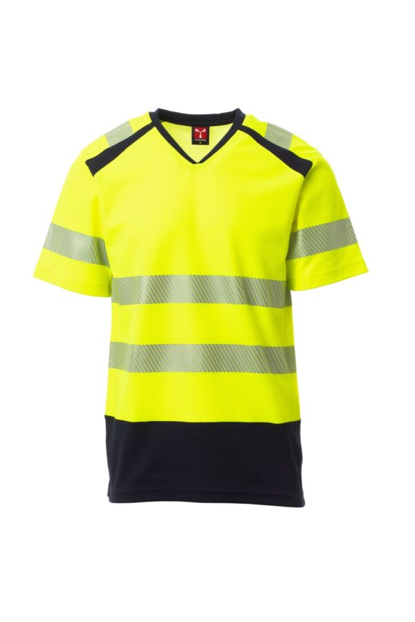 Camiseta de manga corta en Alta Visibilidad bandas segmentadas WAY Payper