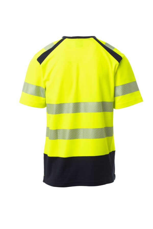 Camiseta de manga corta en Alta Visibilidad bandas segmentadas WAY Payper - Imagen 2