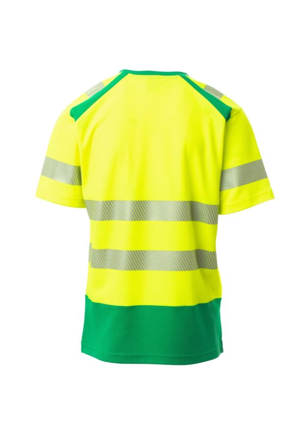 Camiseta de manga corta en Alta Visibilidad bandas segmentadas WAY Payper - Imagen 4