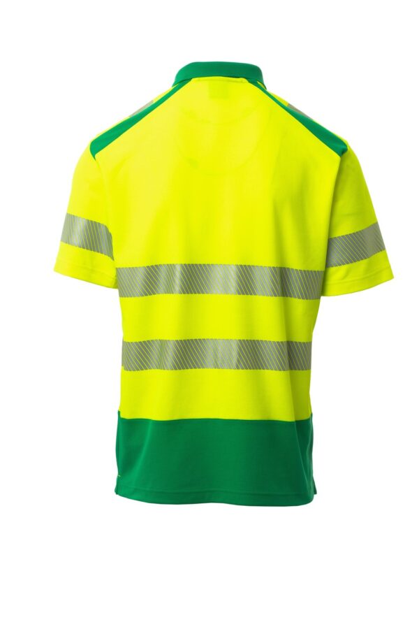 Polo de manga corta en Alta Visibilidad bandas segmentadas ROAD Payper - Imagen 6