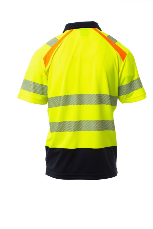 Polo de manga corta en colores combinados con Alta Visibilidad LANE Payper - Imagen 2