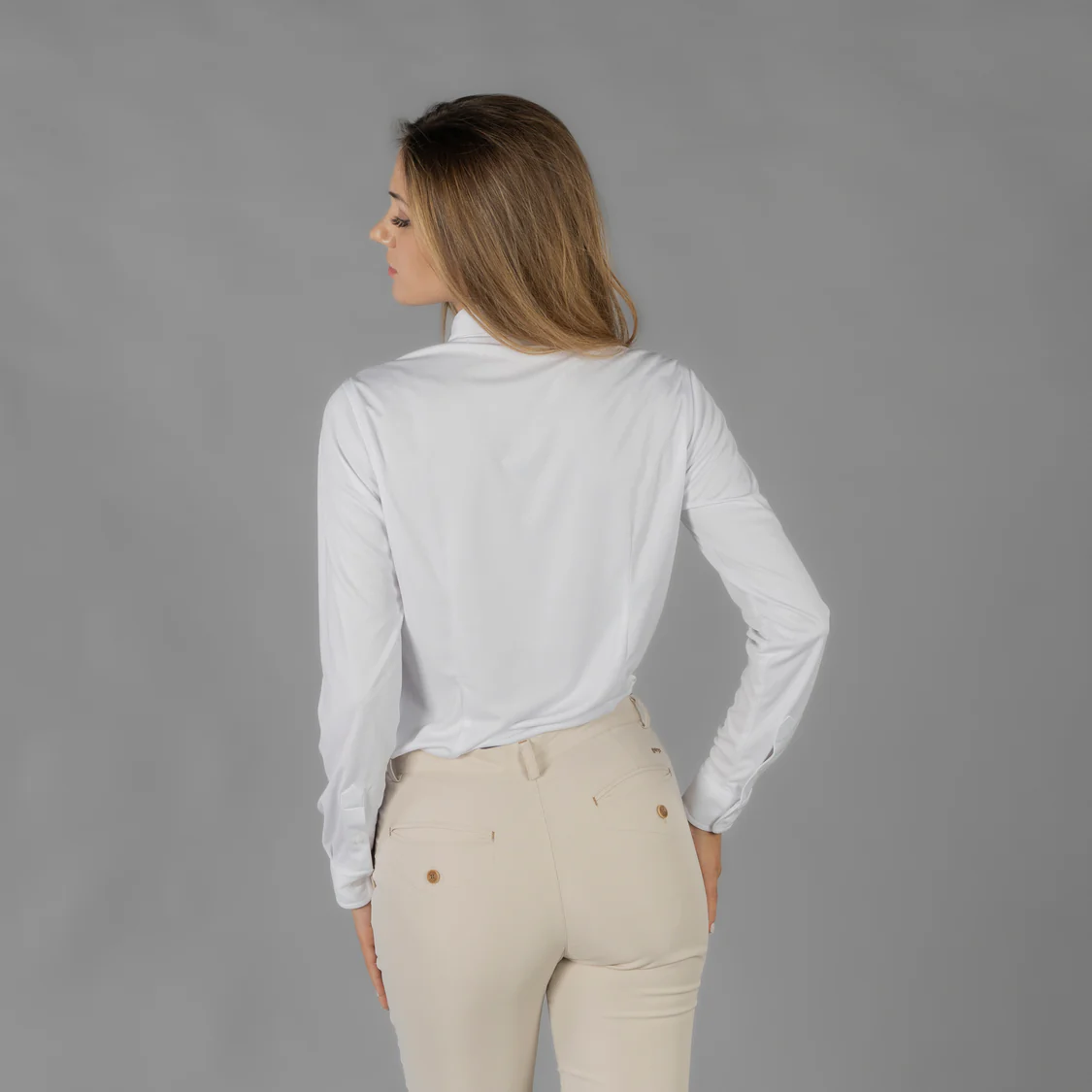 Camisa mujer interlock cuello camisero Cerdeña 210012 Garys - Imagen 3