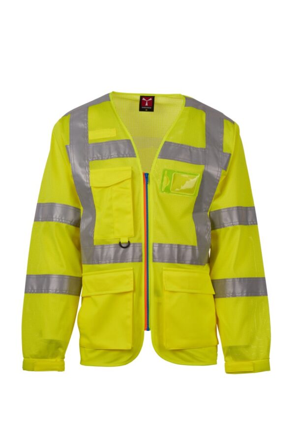 Chaqueta de manga larga estilo chaleco safari en Alta Visibilidad LONG EXO MESH Payper - Imagen 2