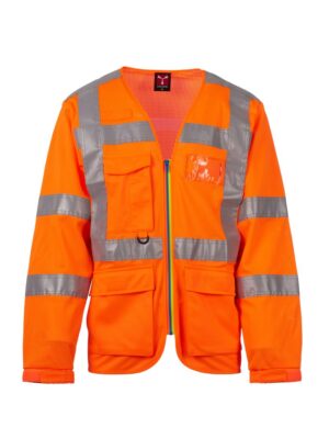 Chaqueta de manga larga estilo chaleco safari en Alta Visibilidad LONG EXO MESH Payper