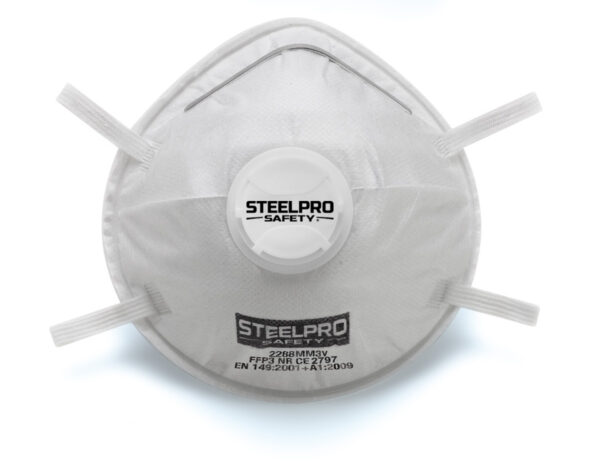 Pack de 12 mascarillas moldeadas desechables FFP3 con válvula de exhalación 2288MM3VBL Marca