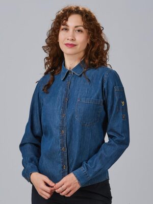 Camisa mujer tejano fino lavado Valeria 240100 Garys