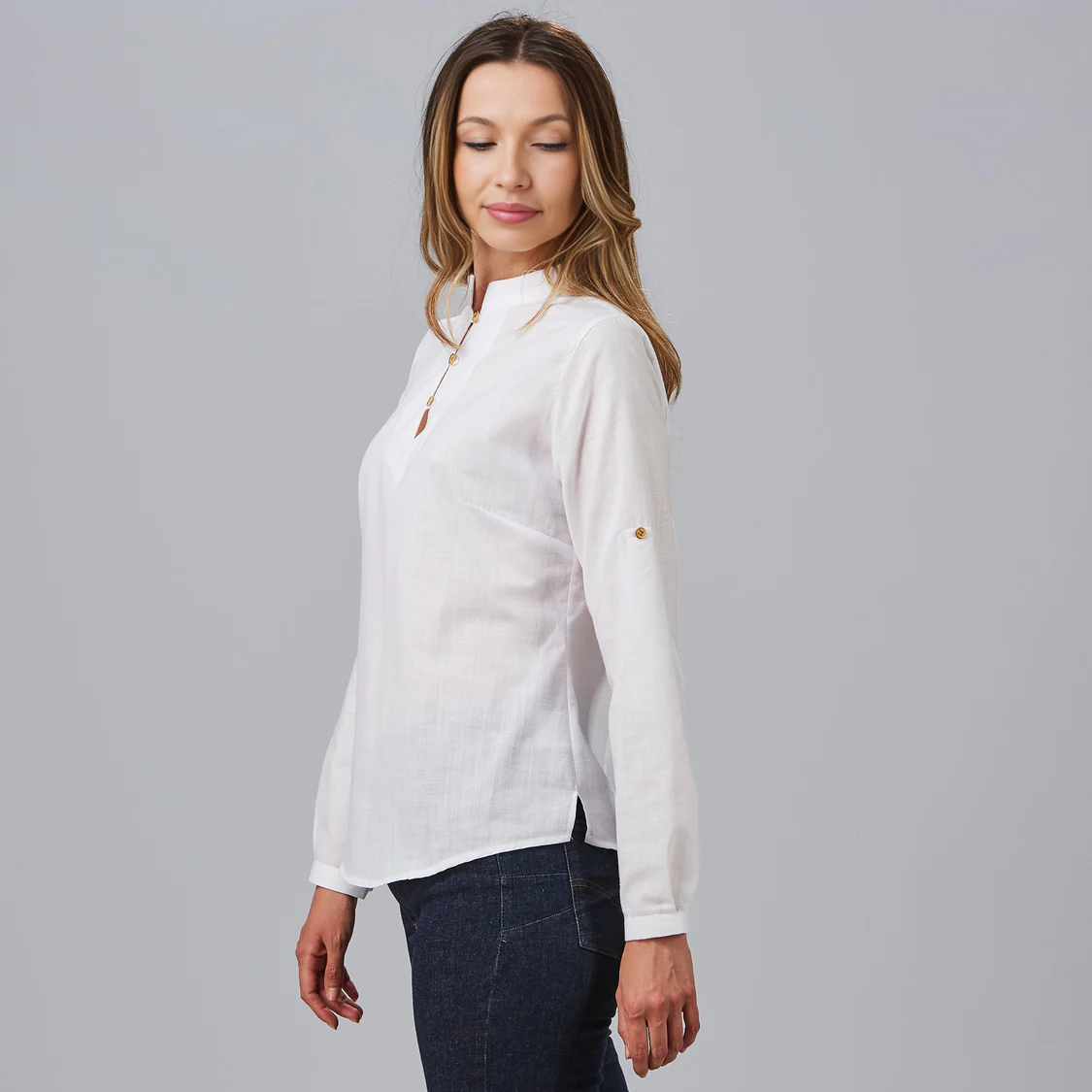 Camisa mujer falso lino Flora 243600 Garys - Imagen 3