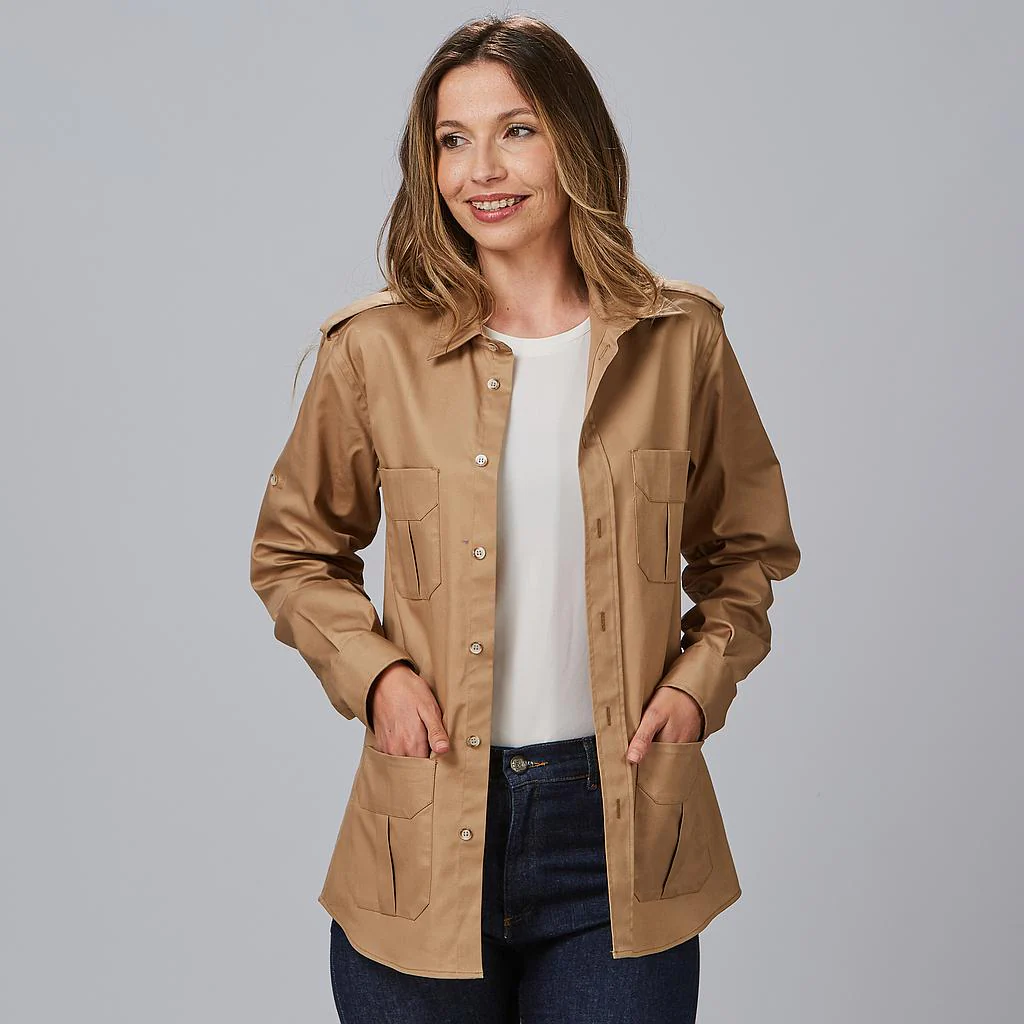 Camisa unisex manga roll up Michele 260014 Garys