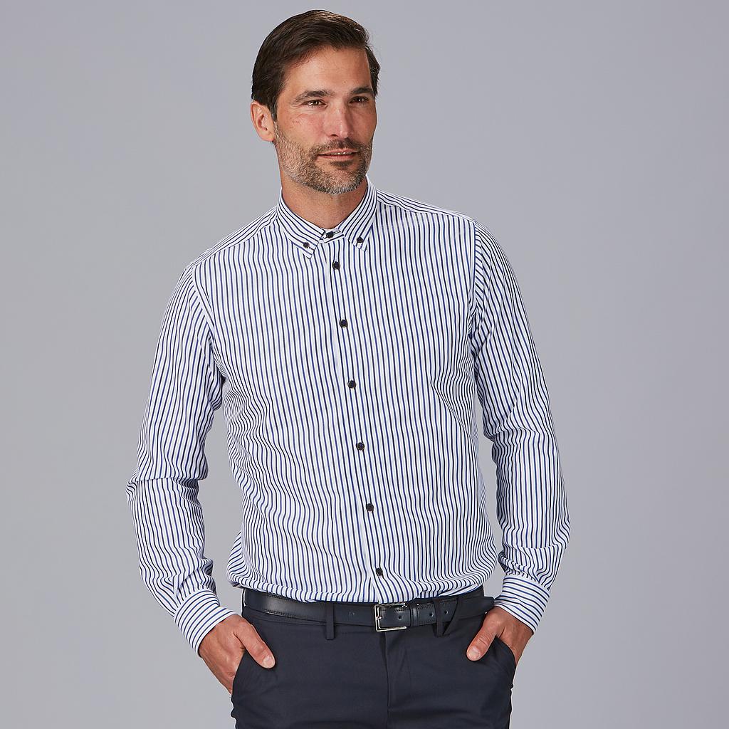 Camisa hombre rayas bicolor slim fit Alessandro 260035 Garys - Imagen 3