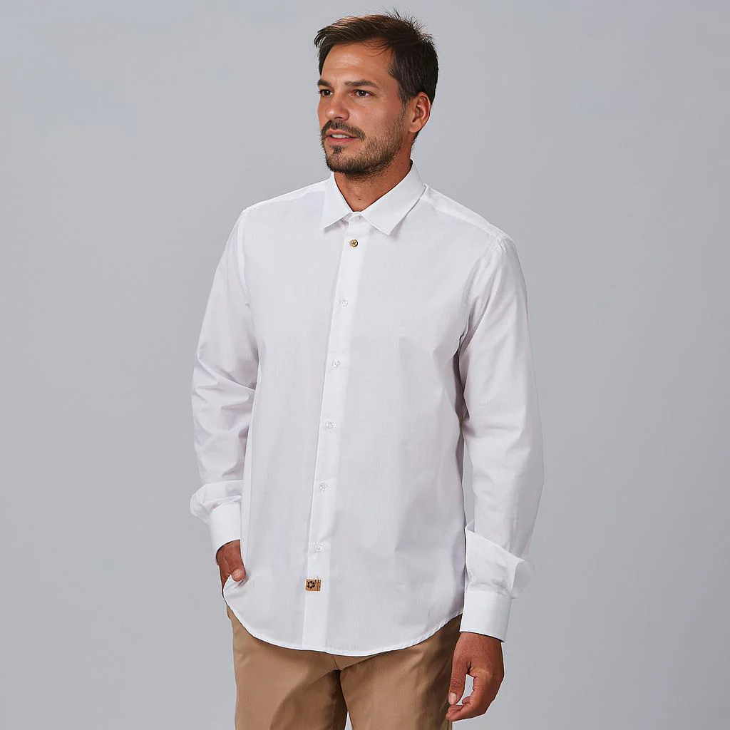 Camisa hombre Eliseo slim fit tejido reciclado 261100 Garys