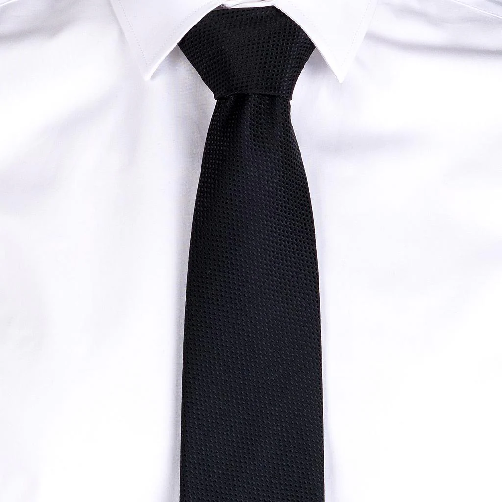 Corbata sin nudo jacquard Ojo de perdiz 326200 Garys - Imagen 6