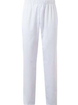 Pantalón blanco de sarga cintura de goma  334 Velilla