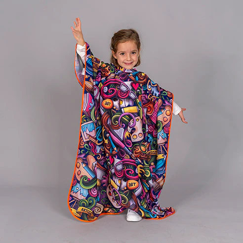 Capa de peluquería infantil estampada 350002 Garys - Imagen 3