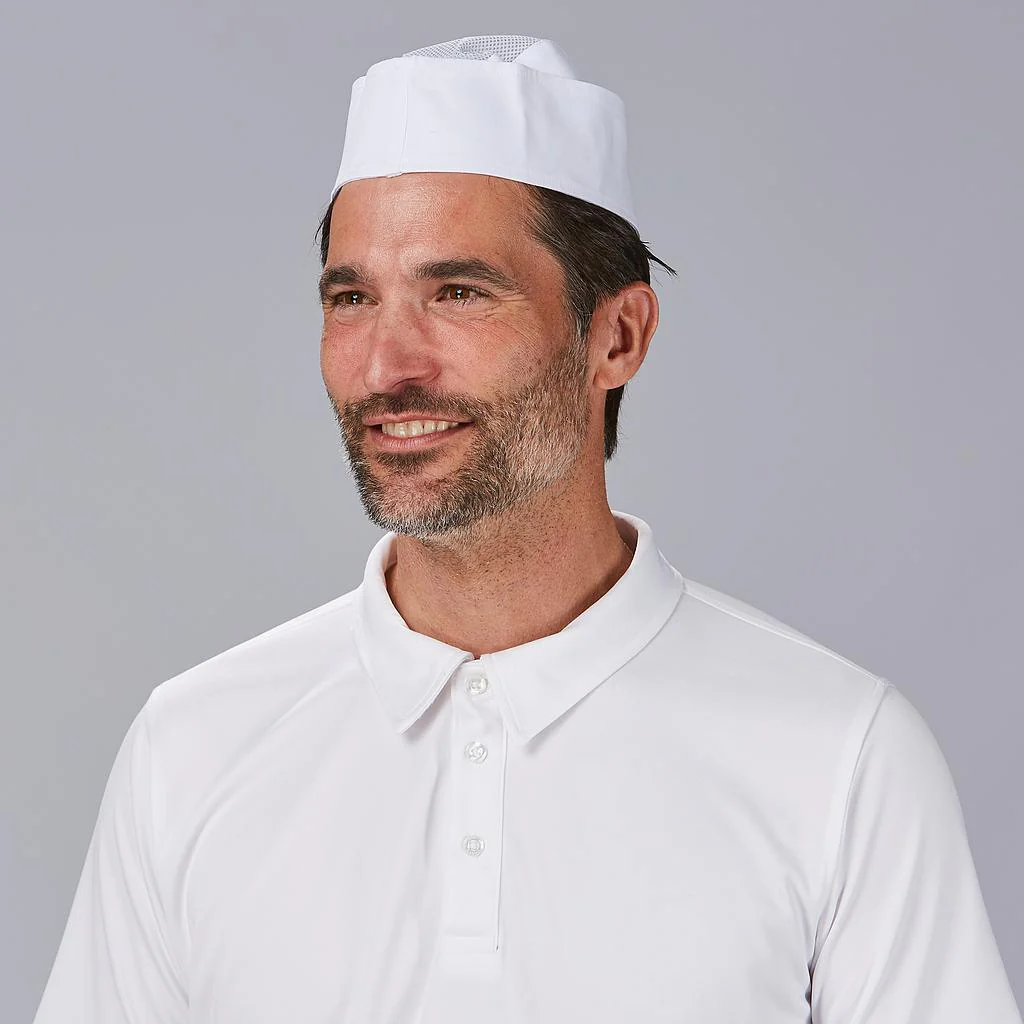 Gorro barco blanco con rejilla para cocina (PAQ. 6 UNID) 400000 Garys