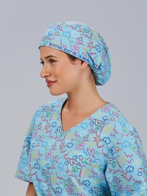 Gorro cirujano estampado Agatha con goma 400008 Garys