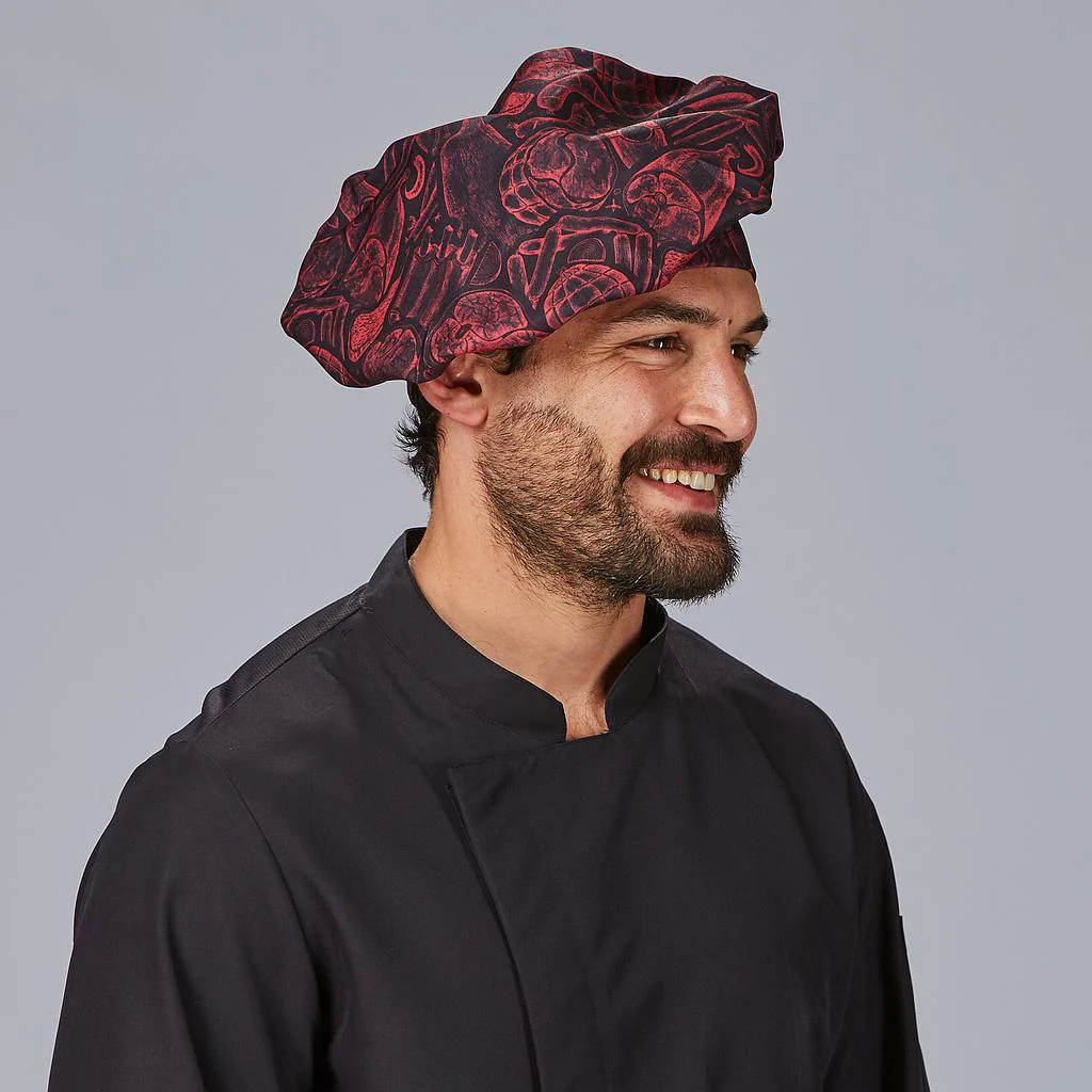 Gorro chef estampado ajustable con velcro 400016 Garys - Imagen 2
