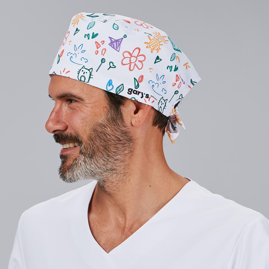 Gorro cirujano microfibra ajustable con tiras 400023 Garys - Imagen 4