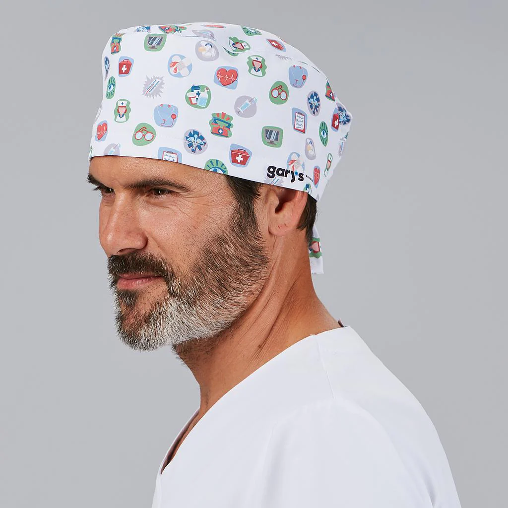 Gorro cirujano microfibra ajustable con tiras 400023 Garys - Imagen 6