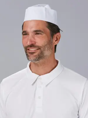 Gorro barco blanco con elรกstico y rejilla (Paq. 6 Unid.) 401000 Garys