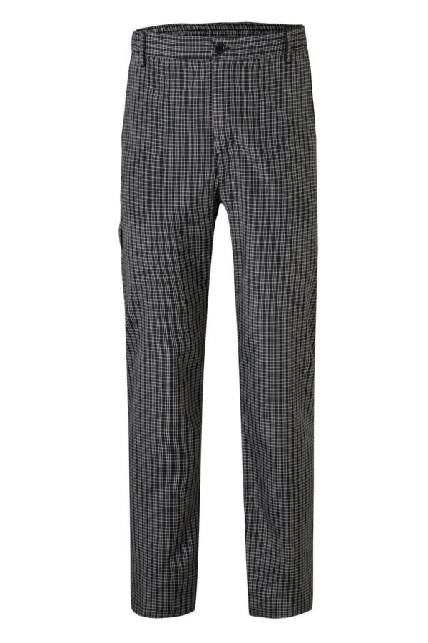 Pantalón de cocina cuadros multibolsillos 403008 Velilla