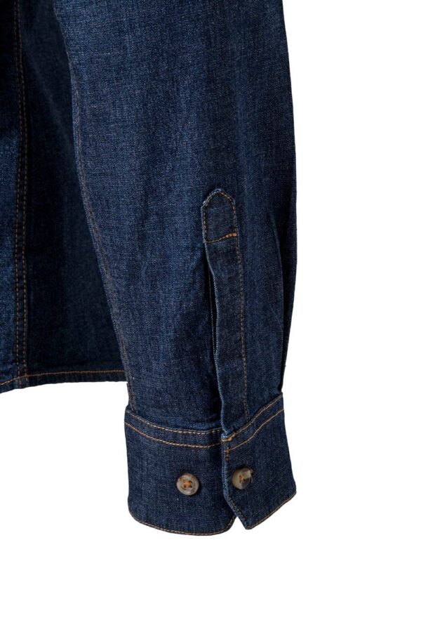 Camisa denim stretch manga larga hombre 405006S Velilla - Imagen 6