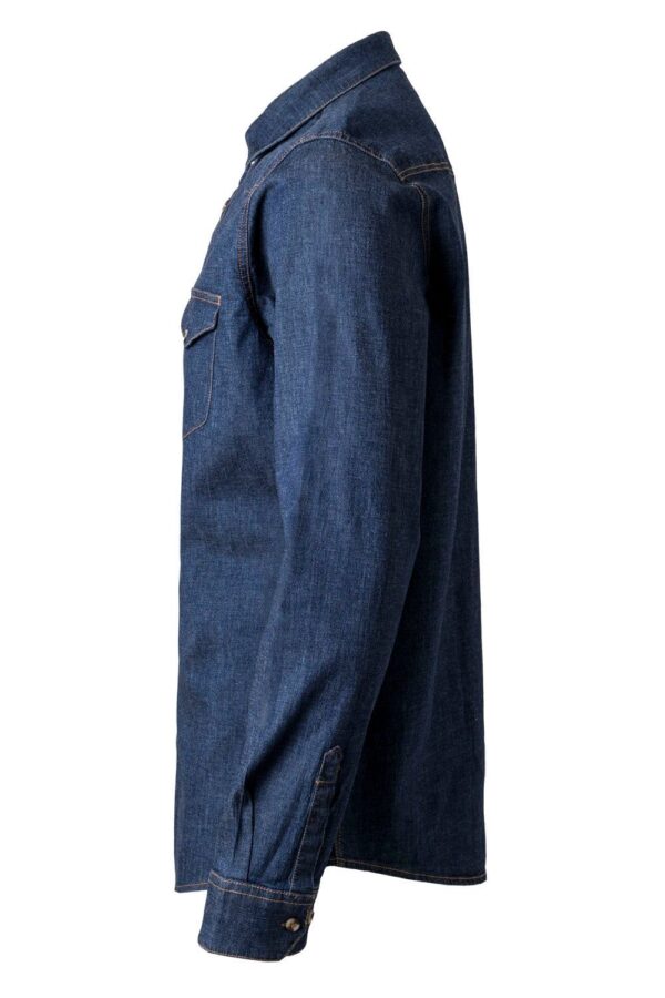 Camisa denim stretch manga larga hombre 405006S Velilla - Imagen 3