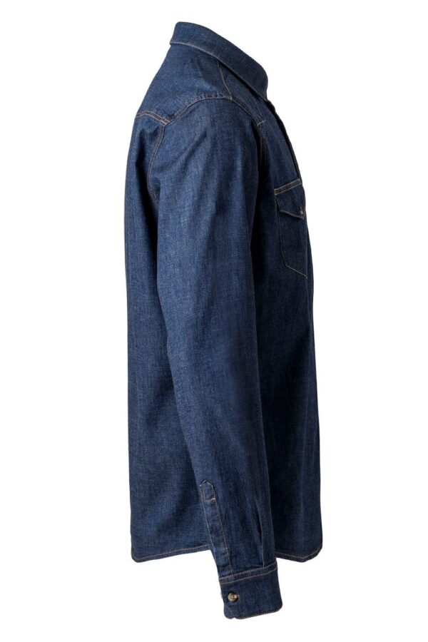Camisa denim stretch manga larga hombre 405006S Velilla - Imagen 4