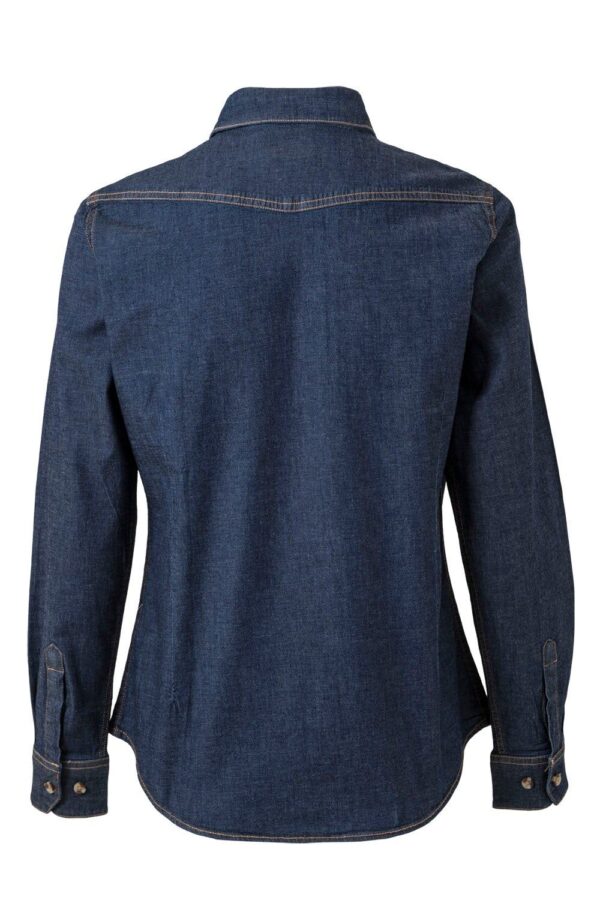 Camisa denim stretch manga larga mujer 405007S Velilla - Imagen 2