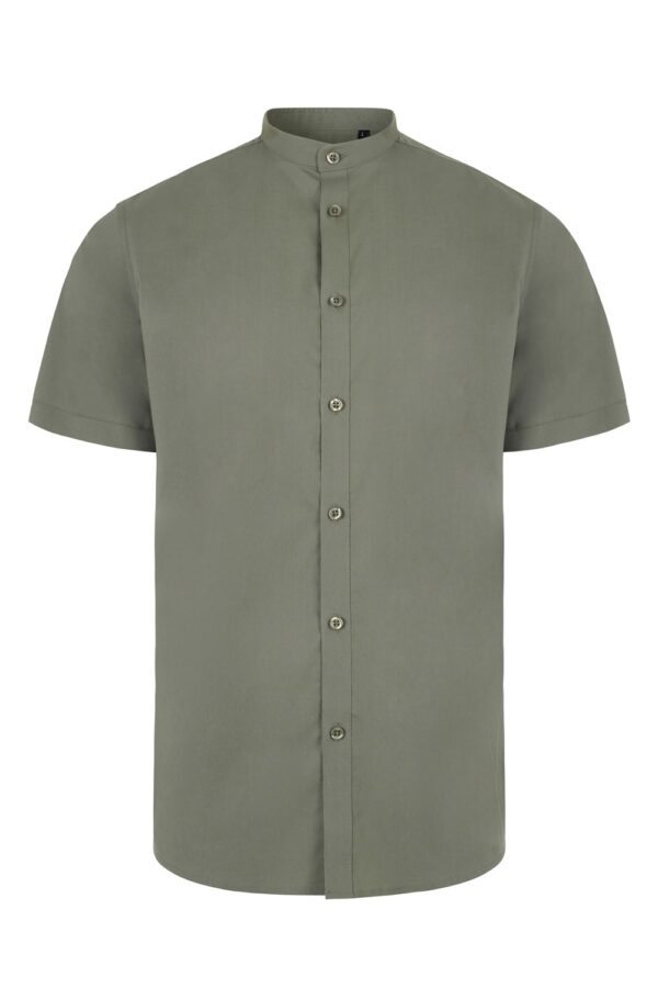 Camisa cuello tirilla stretch manga corta hombre 405012S Velilla