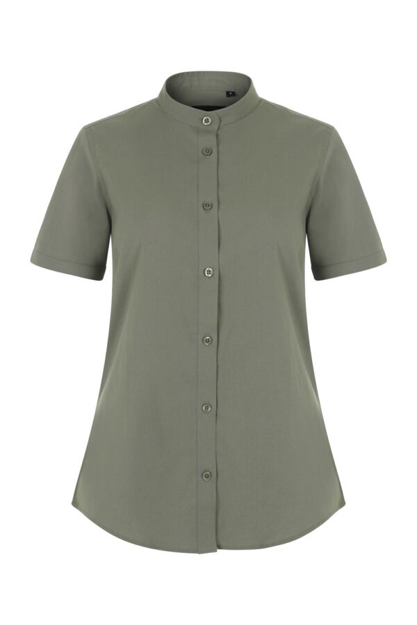 Camisa cuello tirilla stretch manga corta mujer 405014S Velilla - Imagen 7